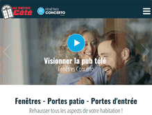 Tablet Screenshot of fenetrescote.com